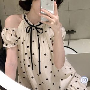 Kawaii Ruffle A-Line Dress for Women - Y2K Summer Birthday Party Chic Vestido Mujer