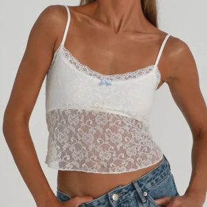 Kya Y2K Lace Top: Cute Coquette Aesthetic for Effortless Style and Charm