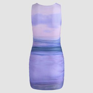 Lavender Dreams Y2K Bodycon Dress - Cute Aesthetic Fashion for Trendy Outfits