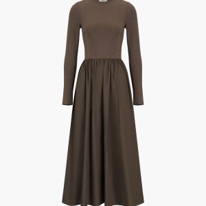 Leisure Pockets Long Sleeve Maxi Dress - Y2K Aesthetic Casual Chic for Effortless Style