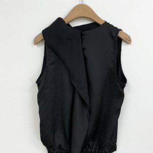 Loose Pleated Sleeveless Tank Top - Y2K Aesthetic Cute Top for Effortless Style