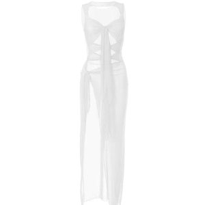 Meldy Y2K Cut Out Dress - Trendy Coquette Aesthetic for Stylish Outfits