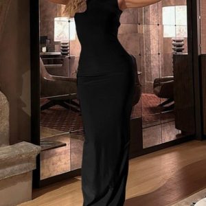 Mylixe Y2K Hooded Maxi Dress - Trendy Coquette Aesthetic for Effortless Style