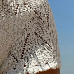 Nina Crochet Short: Y2K Aesthetic Cargo Skirt for Coquette and Grunge Style Outfits