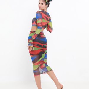 Northern Disco Lights Y2K Dress - Retro Aesthetic Party Dress for Trendy Nights Out