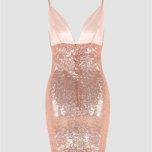 Party-Ready Sequin Suspender Dress for a Dazzling Y2K Aesthetic Look