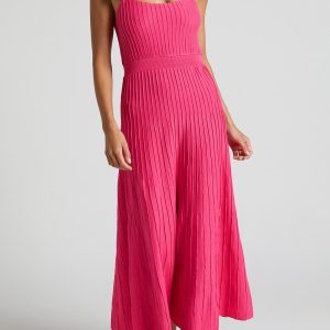 Pleated High Waist Knit Dress in Y2K Style - Trendy Coquette Aesthetic Fashion Piece