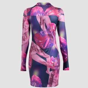 Plum Stained Nights Y2K Dress - Coquette Aesthetic with Grunge Style Vibes