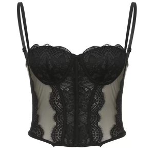 Reet Lace Corset Top - Y2K Fashion Coquette Aesthetic Cute Crop Top for Stylish Outfits