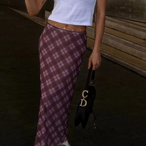 Reet Midi Skirt - Y2K Aesthetic Cargo Skirt for Coquette and Grunge Style Outfits