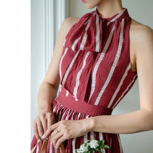 Retro Striped Y2K Dress - Vintage-Inspired Aesthetic for Trendy Women