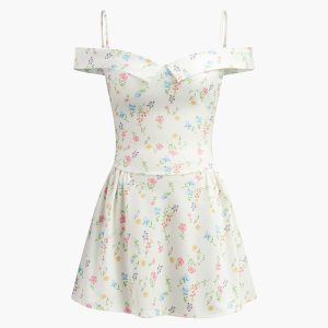 Romantic Floral Y2K Dress - Cute Coquette Aesthetic for Effortless Style