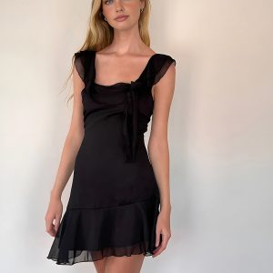 Ruffle Cami Dress in Y2K Style - Cute and Flirty for Coquette Aesthetic Outfits