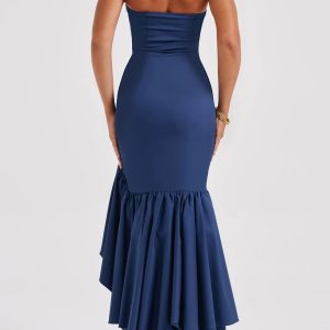 Ruffled Tiered Slit Sleeveless Midi Dress - Y2K Aesthetic Summer Fashion Essential