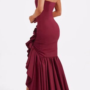 Ruffled Tiered Slit Sleeveless Midi Dress - Y2K Aesthetic Summer Fashion Essential