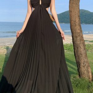 Seaside Holiday Y2K Aesthetic Slim Fit Sexy Sanya Photo Dress