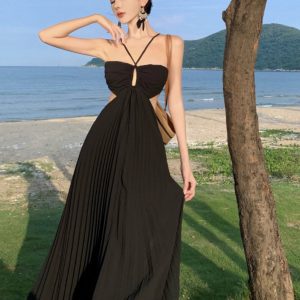 Seaside Holiday Y2K Aesthetic Slim Fit Sexy Sanya Photo Dress