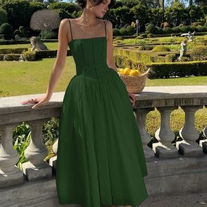 Serendipity Frenchy Flowy Long Dress - Y2K Aesthetic Boho Style for Effortless Elegance