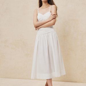 Serendipity Ruched Cami Long Dress - Y2K Aesthetic Maxi Dress for Effortless Style