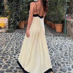 Sicily Old Money Aesthetic Slip Dress - Elegant Y2K Style for Timeless Fashion