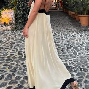 Sicily Old Money Aesthetic Slip Dress - Elegant Y2K Style for Timeless Fashion