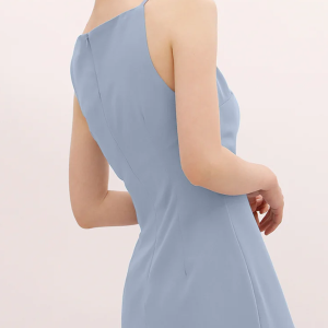 Silent Sea Boat Neck Midi Dress - Y2K Aesthetic Chic with Coquette Style Elegance