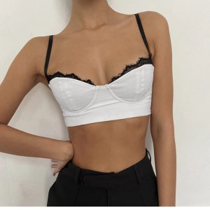 Siya Y2K Double Wear Crop Top - Trendy Coquette Aesthetic for Stylish Outfits