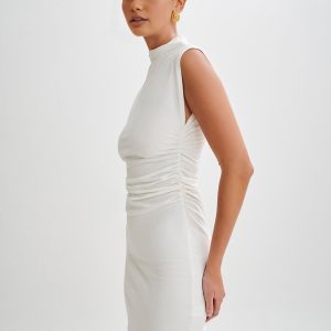 Snug Sleeveless Short Dress in Y2K Style - Perfect for Coquette Aesthetic Outfits