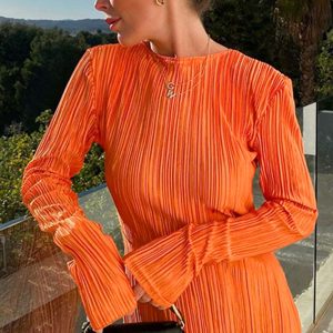 Solid Color Pleated Maxi Dress - Effortless Y2K Style for Chic Aesthetic Outfits