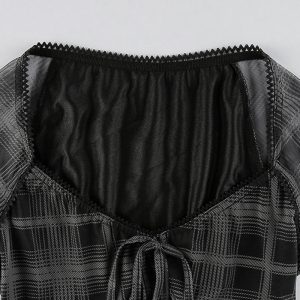 Strangest School Plaid Dress - Y2K Aesthetic with Coquette Style for Unique Outfits