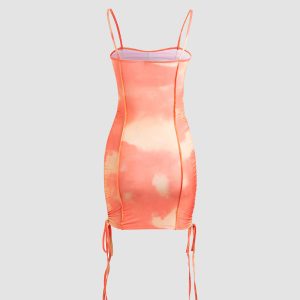 Sunrise Tie Dye Dress - Y2K Aesthetic Boho Style for Effortless Summer Vibes