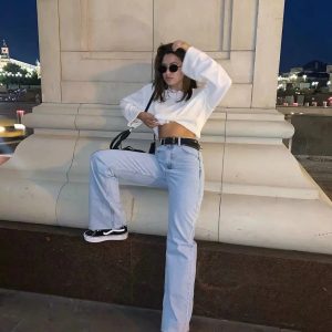 Tammy High Waist Boyfriend Jeans - Y2K Style Denim for Comfy, Aesthetic Outfits