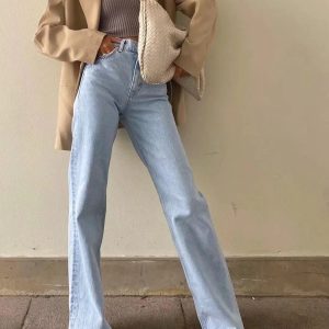 Tammy High Waist Boyfriend Jeans - Y2K Style Denim for Comfy, Aesthetic Outfits