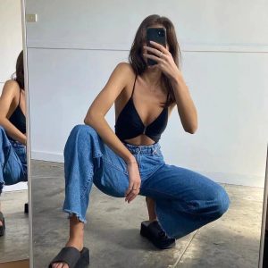 Tammy High Waist Boyfriend Jeans - Y2K Style Denim for Comfy, Aesthetic Outfits