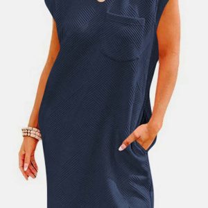 Textured Cap Sleeve Mini Dress - Y2K Aesthetic Cute Dress for Stylish Outfits