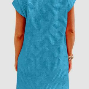 Textured Cap Sleeve Mini Dress - Y2K Aesthetic Cute Dress for Stylish Outfits