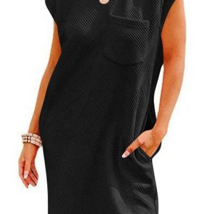 Textured Cap Sleeve Mini Dress - Y2K Aesthetic Cute Dress for Stylish Outfits