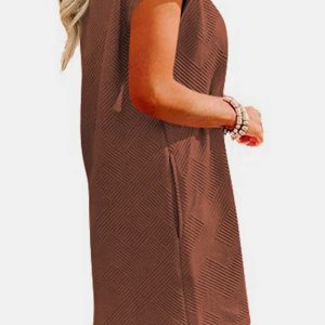 Textured Cap Sleeve Mini Dress - Y2K Aesthetic Cute Dress for Stylish Outfits