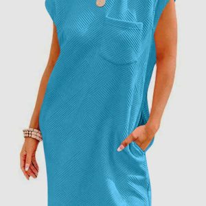 Textured Cap Sleeve Mini Dress - Y2K Aesthetic Cute Dress for Stylish Outfits