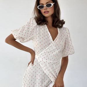 Textured Sweetheart Knotted Midi Dress - Y2K Fashion for Chic Coquette Aesthetic