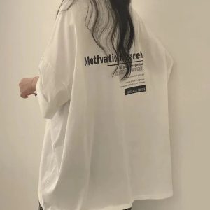 Trendy Y2K Loose Long Sleeve Hip-Hop T-Shirt for Effortless Summer Style