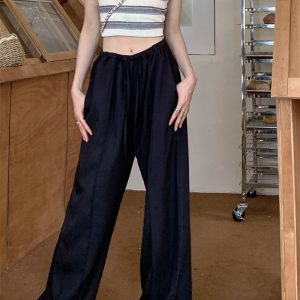 Trendy Y2K Loose Pants for a Comfy Grunge Aesthetic Look - Perfect for Casual Outfits