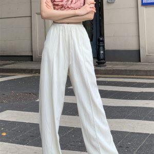 Trendy Y2K Loose Pants for a Comfy Grunge Aesthetic Look - Perfect for Casual Outfits