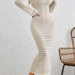 V-Neck Knitted Cutout Bodycon Midi Dress - Y2K Aesthetic Fashion for Chic Outfits