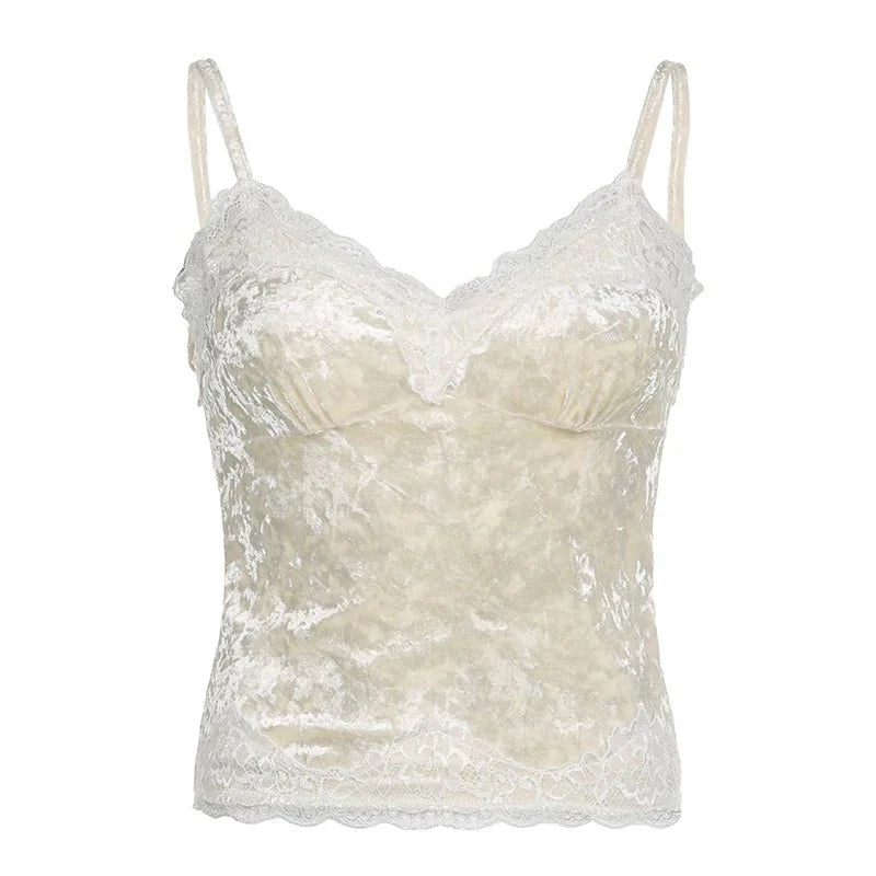 Velvet Dream Lace Top: Y2K Fashion Essential for Chic Summer Outfits and Aesthetic Looks