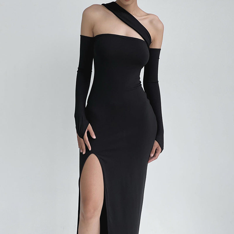 Versatile High Slit Bandeau Maxi Dress for Y2K Fashion and Coquette Aesthetic Styles