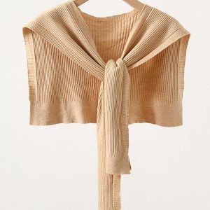 Warm Solid Shawl & Scarf - Cozy Y2K Aesthetic Layering Piece for Stylish Outfits