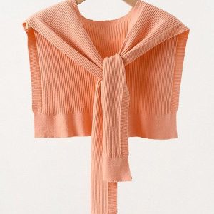 Warm Solid Shawl & Scarf - Cozy Y2K Aesthetic Layering Piece for Stylish Outfits