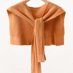 Warm Solid Shawl & Scarf - Cozy Y2K Aesthetic Layering Piece for Stylish Outfits