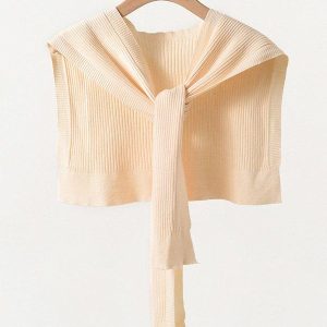 Warm Solid Shawl & Scarf - Cozy Y2K Aesthetic Layering Piece for Stylish Outfits